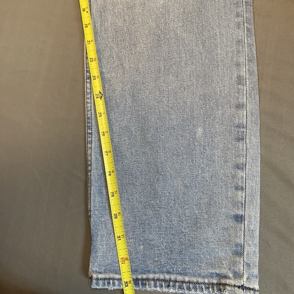 Abercrombie Fitch Jeans Womens 35/20R Light Wash Straight Ultra High Rise NWT$90 - Picture 11 of 13